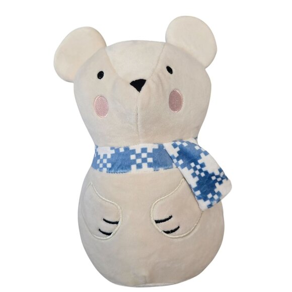 Pillowfort Mouse Mini Plush Toy For Ages 3-9 With Blue White Scarf Cute  Cuddly - Picture 2 of 5